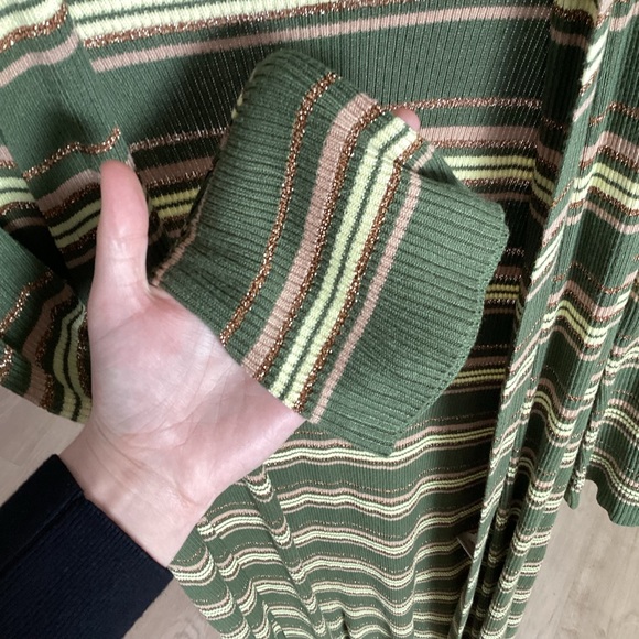 L'Agence Women's Marija Striped Duster Cardigan large - Picture 7 of 7